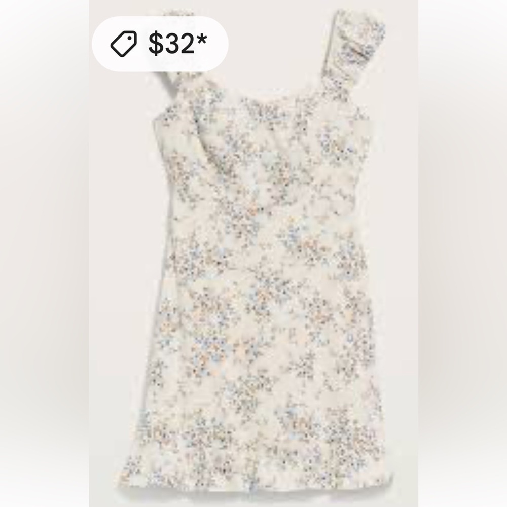 Old Navy Fit & Flare Puff-Sleeve Mini Dress